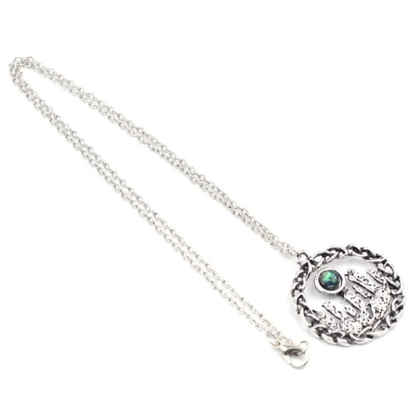 Stones Circle Henge Outlander Amulet Stonehenge Opal Gemstone Pendant Necklace - Picture 5 of 6